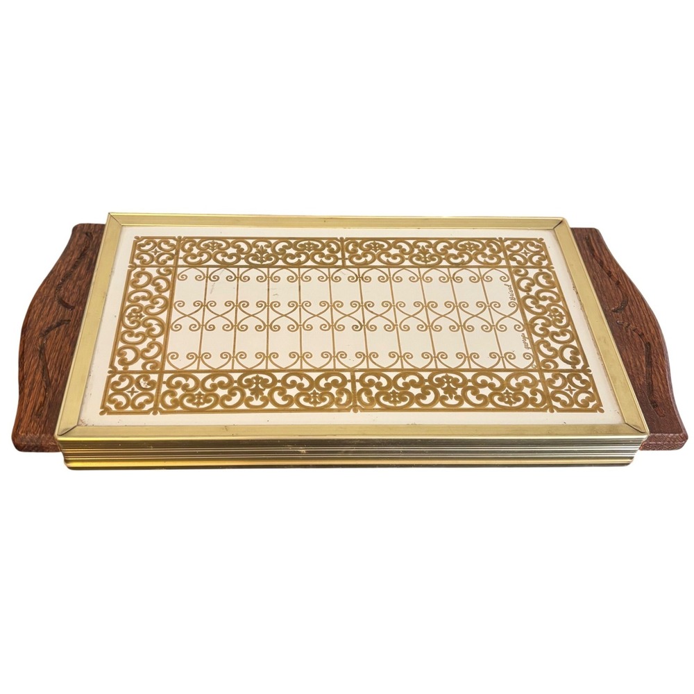 Georges Briard | Vintage Electric Warming Tray | Gold Filigree MCM | Tested!